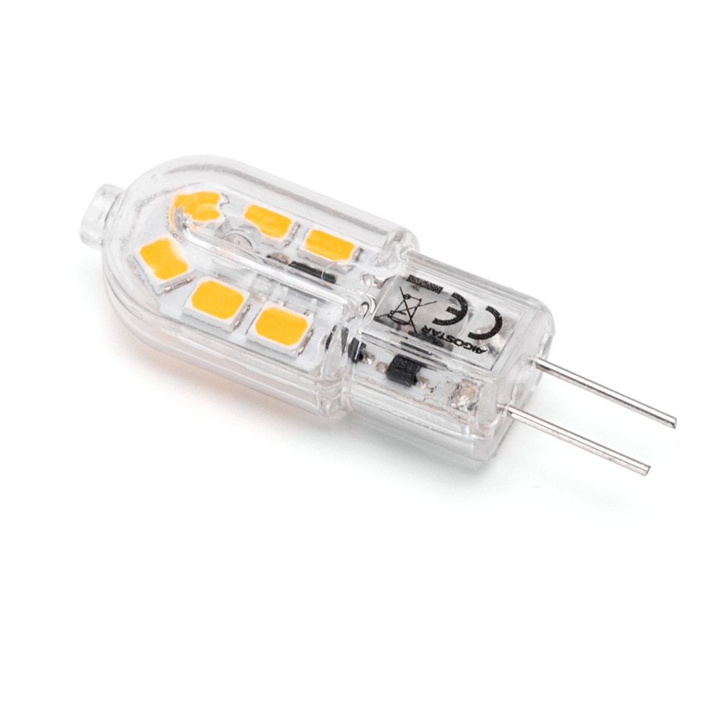 Lampadina Led G4 a Capsula 1,3W SMD trasparente Bianco caldo 3000K Aigostar