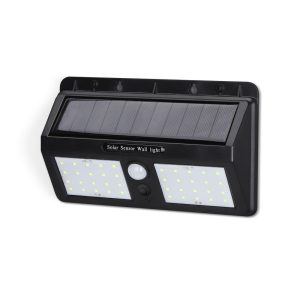 Foto principale Applique 40 Led 0,72W Nero con pannello solare IP65 Bianco freddo 6500K con sensore crepuscolare e di movimento Aigostar