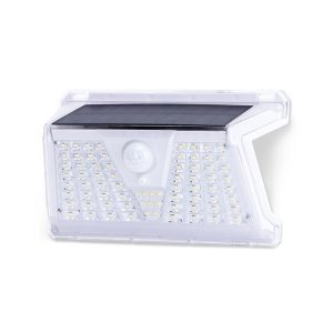 Foto principale Applique 73 Led 1,2W Bianco con pannello solare IP65 Bianco freddo 6500K con sensore crepuscolare e di movimento Aigostar