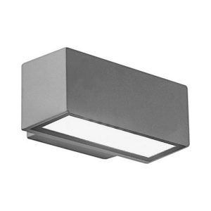 Foto principale Applique da parete Palladio Grigio chiaro IP54 1 x E27 Novaline