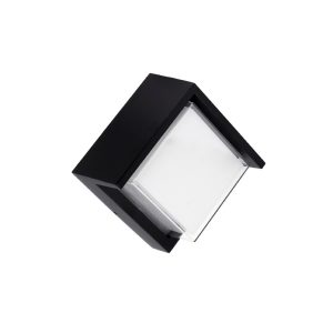 Foto principale Applique Led da parete 12W Quadrato Nero IP65 Bianco neutro 4000K Wisdom