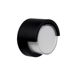 Foto principale Applique Led da parete 12W Rotondo Nero IP65 Bianco neutro 4000K Wisdom