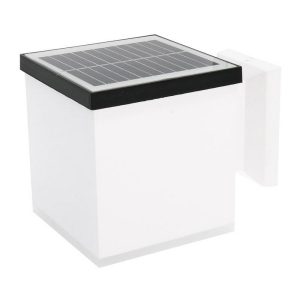 Foto principale Applique Led Jano 1W Bianco con pannello solare IP65 Bianco neutro 4500K con sensore crepuscolare LEDme