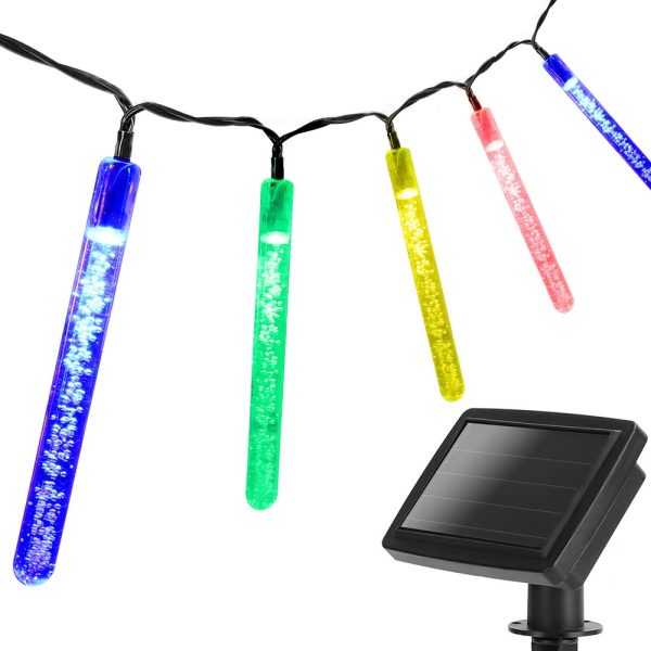 Spetebo Catena Luminosa A Ghiaccioli LED Bianco Freddo – 20 LED, 285 Cm, Con Timer E 8 Funzioni, Per Esterno