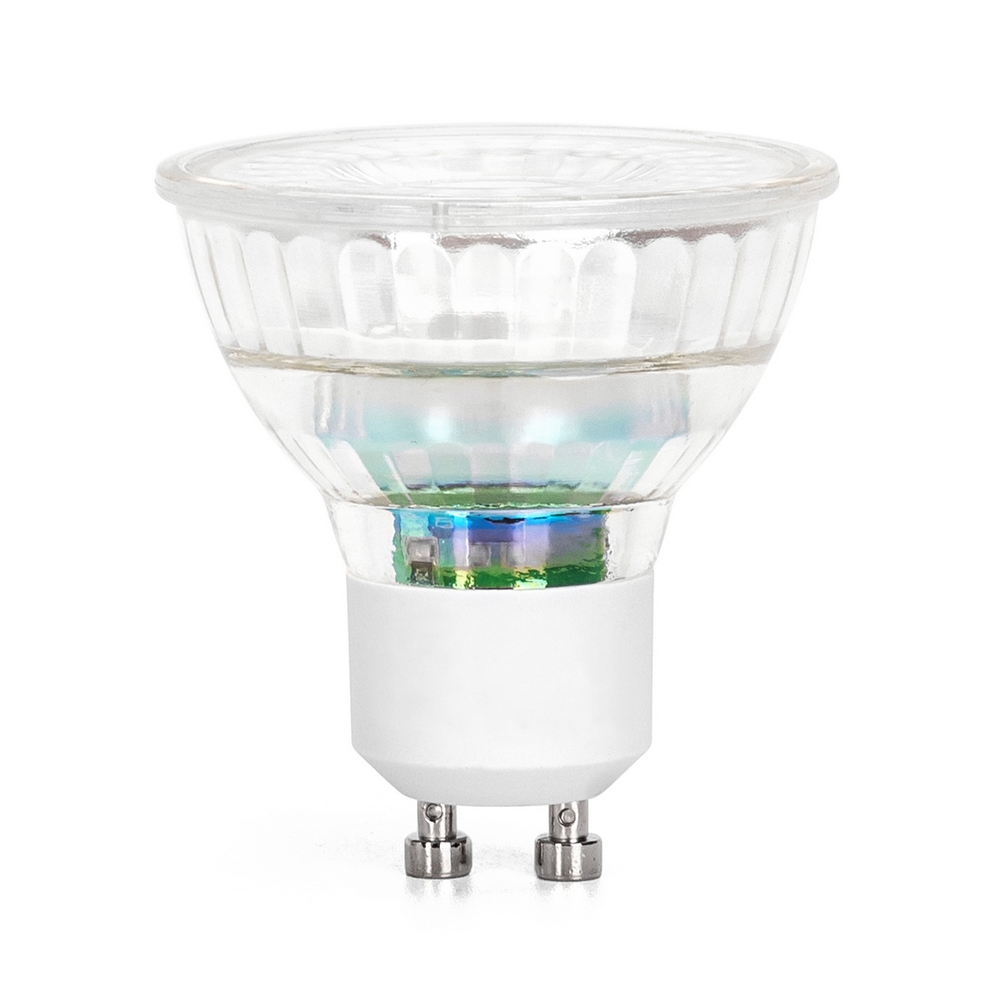 LAMPADA FARETTO LED GU10 7 WATT BIANCO CALDO 3300K CON MONO LED 220V COB 7W