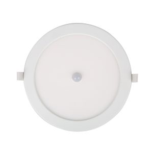 Foto principale Faretto Led slim da incasso 24W Rotondo Cornice bianca Apertura 120 gradi Bianco caldo 3000K con sensore di movimento Aigostar