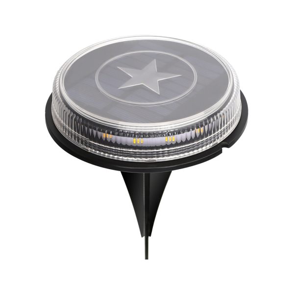 MEIHUA Faretti Solari Esterno con Telecomando 2700K 4000K 6000K IP66 Impermeabile Luce Solare 3 Luminosità 2 Modalità Dinamiche Timer Lampade da Giardino Solari per Cortile Vialetto Halloween Natale