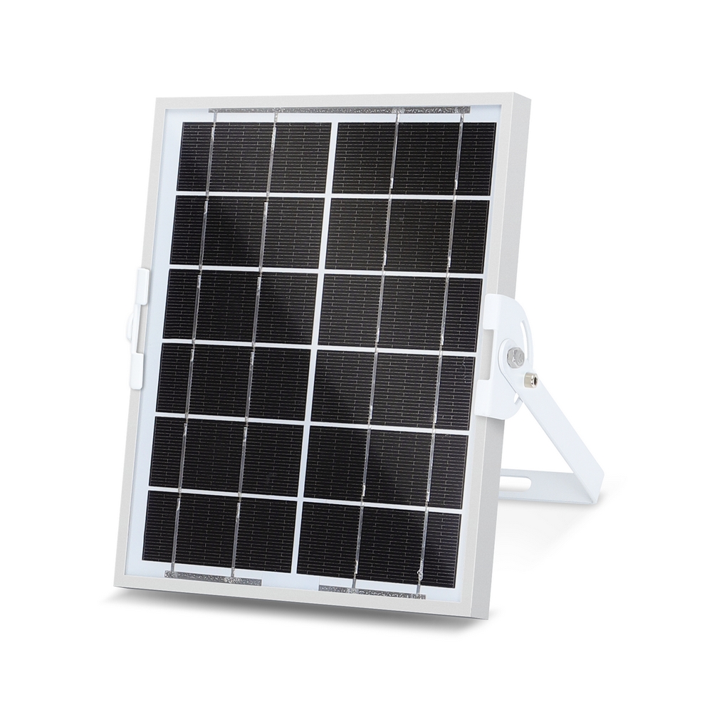 Faro Led 30W Grigio con pannello solare IP65 Bianco freddo 6500K Dimmerabile con telecomando e con sensore crepuscolare Aigostar - Foto 2