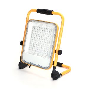 Foto principale Faro Led da lavoro portatile 100W Nero e giallo Alimentazione a batteria IP65 Bianco freddo 6500K Dimmerabile Aigostar