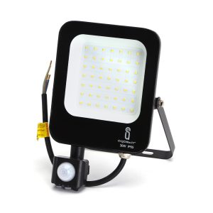 Foto principale Faro proiettore Led 30W Nero da esterno IP65 Bianco neutro 4000K con sensore crepuscolare e di movimento Aigostar