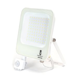 Foto principale Faro proiettore Led 50W Bianco da esterno IP65 Bianco neutro 4000K con sensore crepuscolare e di movimento Aigostar