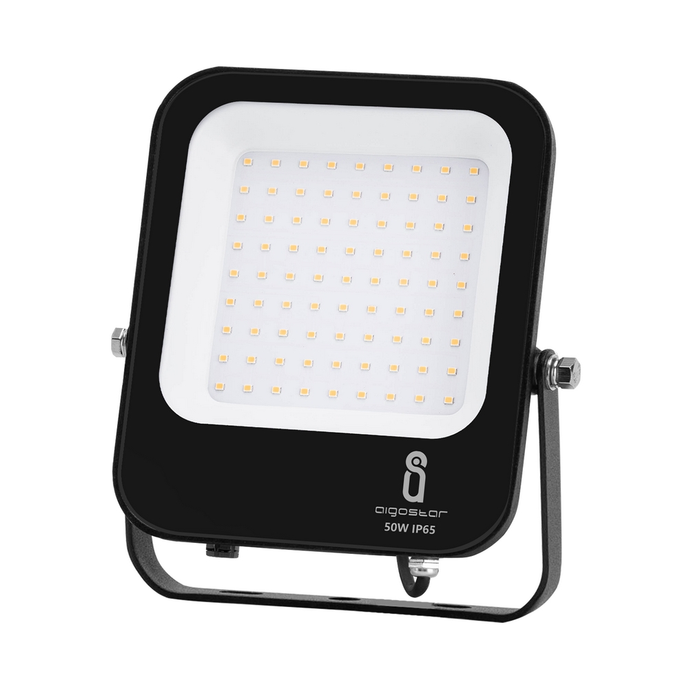 Faro proiettore Led 50W Nero da esterno IP65 Bianco neutro 4000K Aigostar 