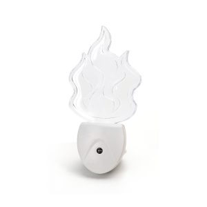 Foto principale Lampada da notte a Led Flame da presa 0,5W RGB con sensore Aigostar