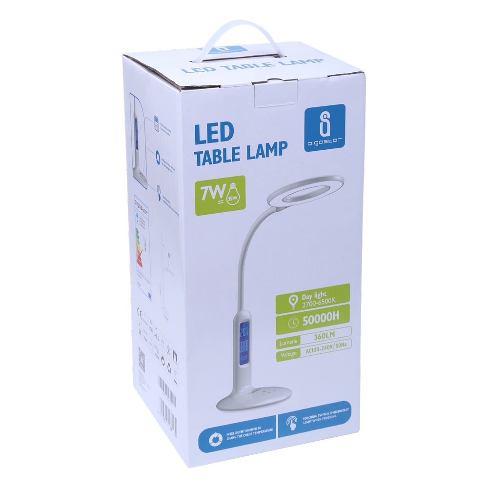 Lampada da tavolo Led Bianca 7W Dimmerabile con temperatura colore