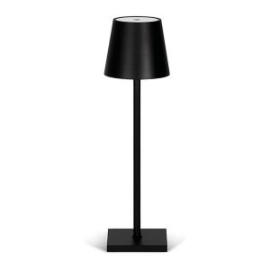 Foto principale Lampada da tavolo Led touch Polly Nera 5W portatile a batteria ricaricabile USB Dimmerabile Wisdom