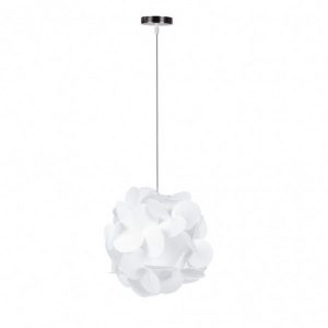 Foto principale Lampadario da soffitto Ortensia Bianco 1 x E27 Wisdom