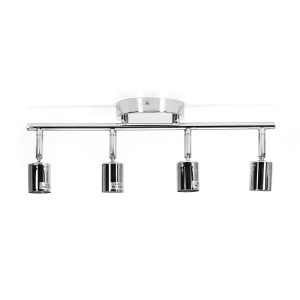 Foto principale Lampadario da soffitto Quadriade Argento 4 x GU10 orientabili Aigostar