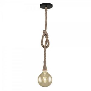Foto principale Lampadario da soffitto Rope Canapa 1 x E27 LEDme