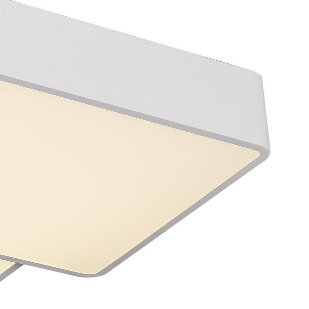 Lampadario Led da soffitto Emin Bianco 84W Dimmerabile con temperatura colore regolabile con telecomando LEDme - Foto 2