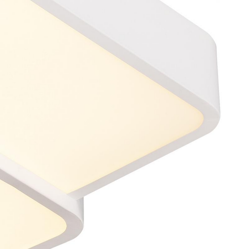 Lampadario Led da soffitto Nerima Bianco 70W Dimmerabile con temperatura colore regolabile con telecomando LEDme - Foto 2
