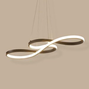 Foto principale Lampadario Led da soffitto Ruhu Nero 45W Dimmerabile con temperatura colore regolabile con telecomando LEDme