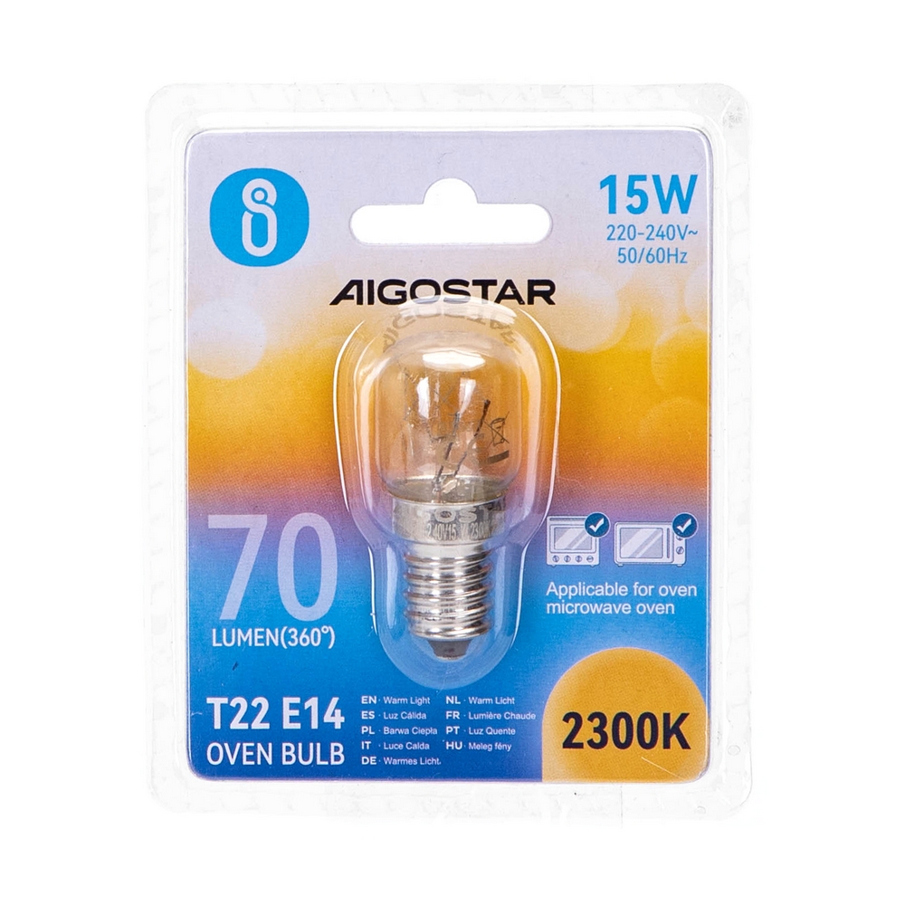 EXTRASTAR Lampadina Da Forno e Microonde E14 15W 230V 112 Lumen 2700K - A2Z  WORLD SRL - A2Z WORLD SRL