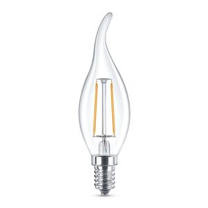 Foto principale Lampadina Led a Filamento E14 CL35 a colpo di vento 2W Bianco caldo 2700K Novaline