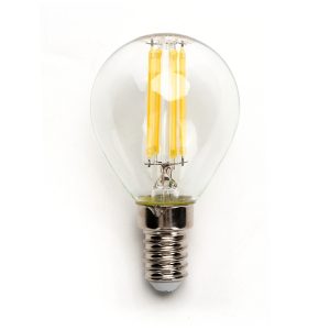 Foto principale Lampadina Led a Filamento E14 G45 a sfera 4W Bianco caldo 2700K Neos