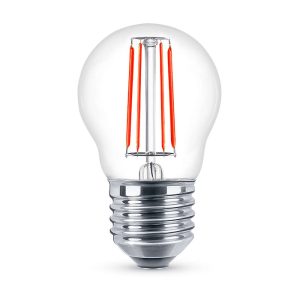 Foto principale Lampadina Led a Filamento E27 G45 a sfera 4W Rosso Novaline