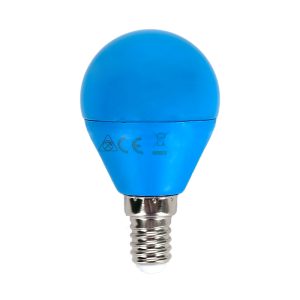 Foto principale Lampadina Led E14 G45 a sfera 4W Blu Aigostar