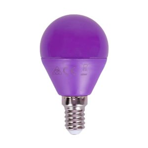 Foto principale Lampadina Led E14 G45 a sfera 4W Viola Aigostar