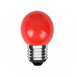 Foto principale Lampadina Led E27 G45 a sfera 3W Rossa LedLedITALIA