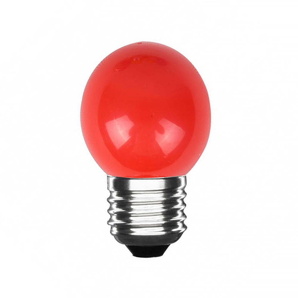 Lampadina Led E27 G45 a sfera 3W Rossa LedLedITALIA 