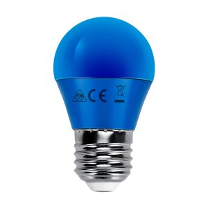 Foto principale Lampadina Led E27 G45 a sfera 4W Blu Aigostar