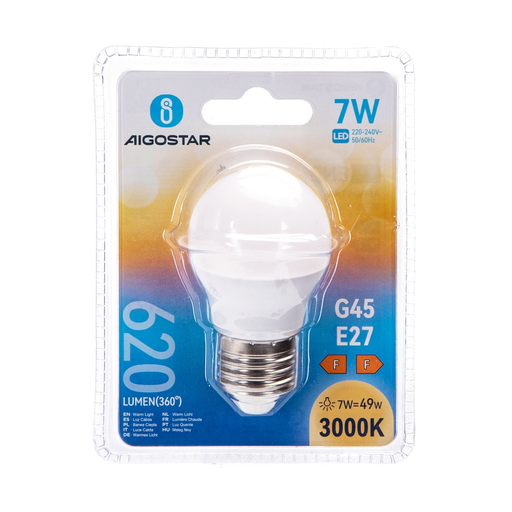 Lampadina LED E27 con sensore crepuscolare 7W A60 Temperatura di