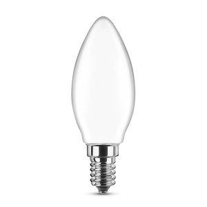 Foto principale Lampadina Led Opaca a Filamento E14 C35 a candela 4W Bianco caldo 2700K Novaline