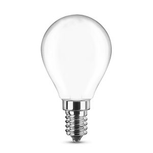 Foto principale Lampadina Led Opaca a Filamento E14 G45 a sfera 4W Bianco caldo 2700K Novaline