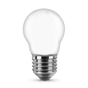 Foto principale Lampadina Led Opaca a Filamento E27 G45 a sfera 4W Bianco caldo 2700K Novaline