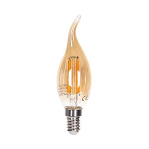 Foto principale Lampadina Led Vintage a Filamento E14 CL35 a colpo di vento 4W Bianco caldo 2200K Aigostar