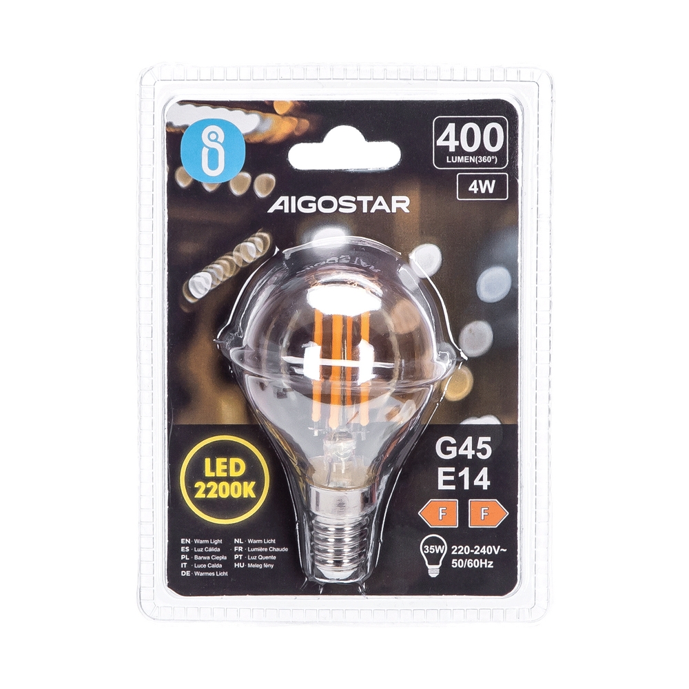 Lampadine led E14 cob candela luce fredda Aigostar 182700