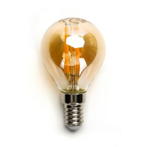 Foto principale Lampadina Led Vintage a Filamento E14 G45 a sfera 4W Bianco caldo 2200K Aigostar