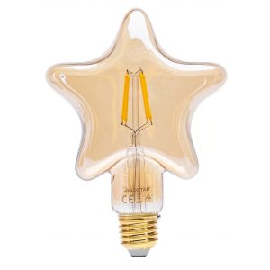 Foto principale Lampadina Led Vintage a Filamento E27 a Stella decorativa 4W Bianco caldo 1800K Aigostar