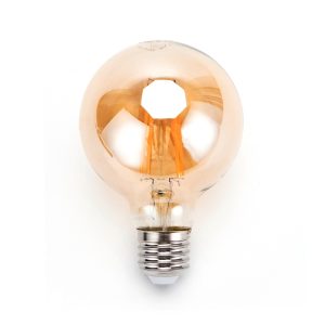 Foto principale Lampadina Led Vintage a Filamento E27 G80 a globo 4W Bianco caldo 2200K Aigostar