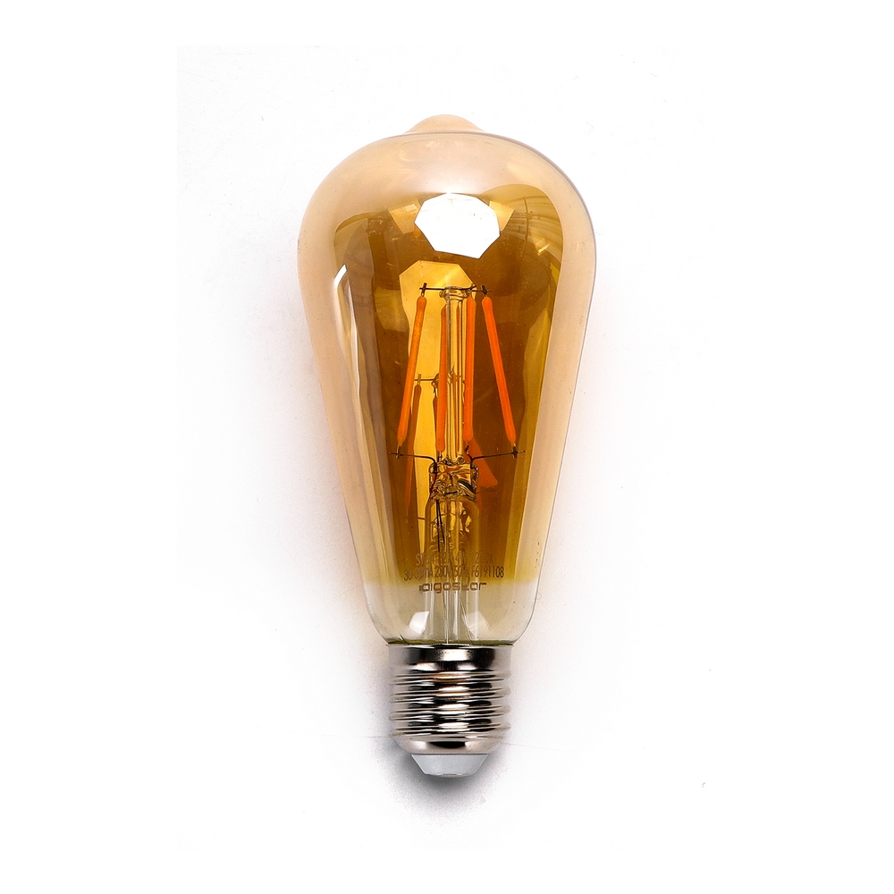 Lampadina Led Vintage a Filamento E27 ST64 6W Bianco caldo 2200K