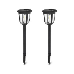 Foto principale Lampioncino segnapassi Led Elf 0,03W Nero con pannello solare IP44 Bianco caldo 3000K con sensore crepuscolare Aigostar