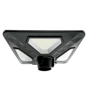 Foto principale Lampione Led 80W Nero con pannello solare IP65 Bianco freddo 6000K con sensore crepuscolare e di movimento LEDme