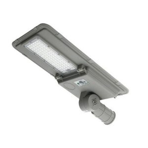 Foto principale Lampione stradale Led 200W Grigio con pannello solare IP65 Bianco freddo 6000K con sensore crepuscolare e di movimento LEDme