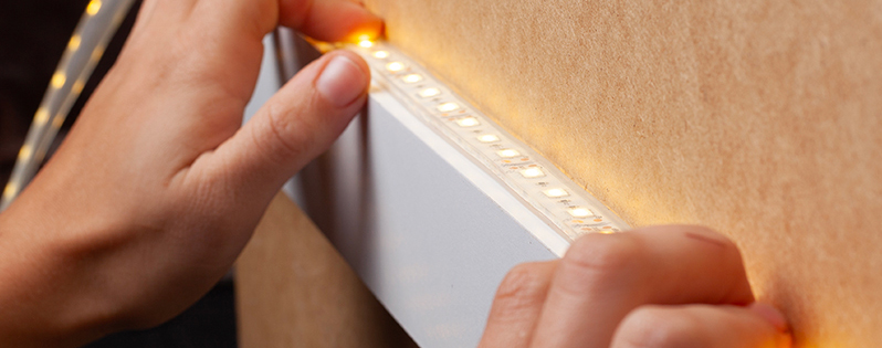 Luce integrata negli elementi d'arredo