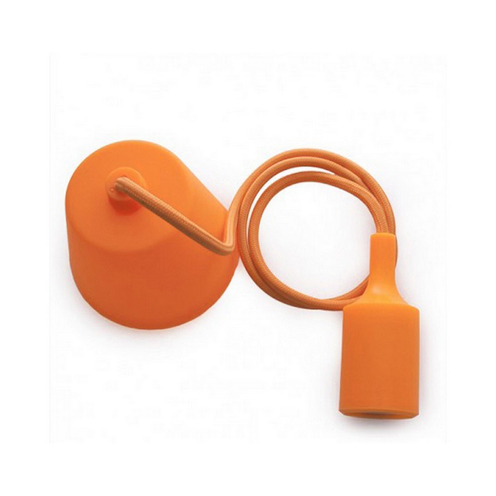 Foto principale Pendel in silicone Arancione a sospensione 1 x E27 Novaline
