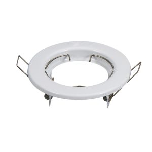 Foto principale Portafaretto GU10 / MR16 da incasso 80mm Bianco Rotondo Confezione 2pz Aigostar